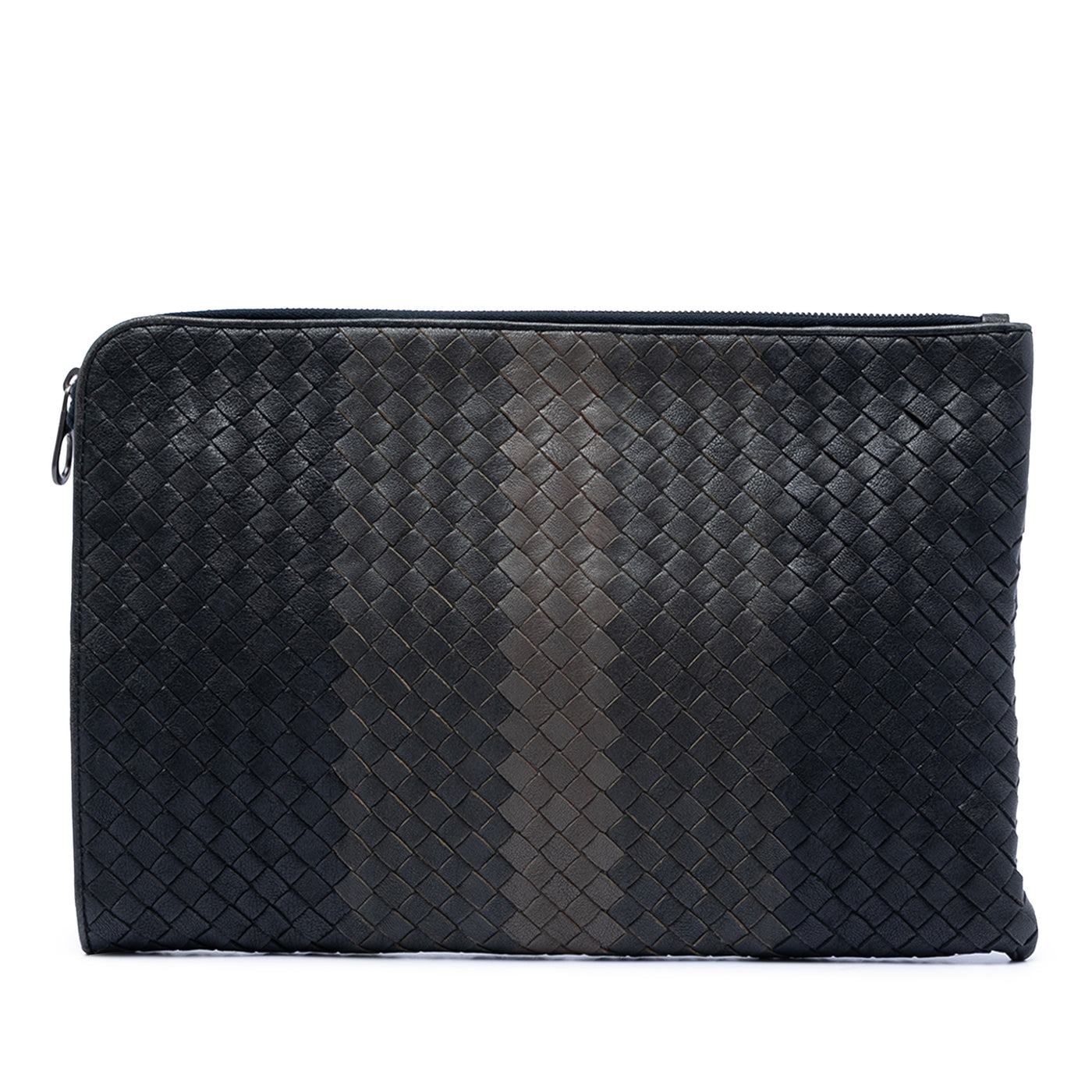 Tricolor Nappa Intrecciato Clutch - Image 1