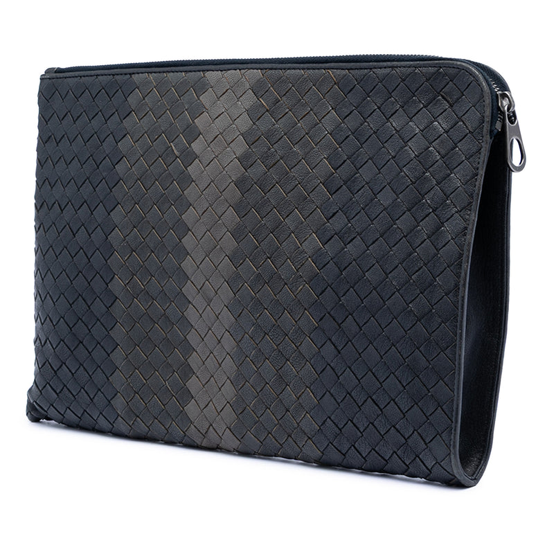 Tricolor Nappa Intrecciato Clutch - Image 2