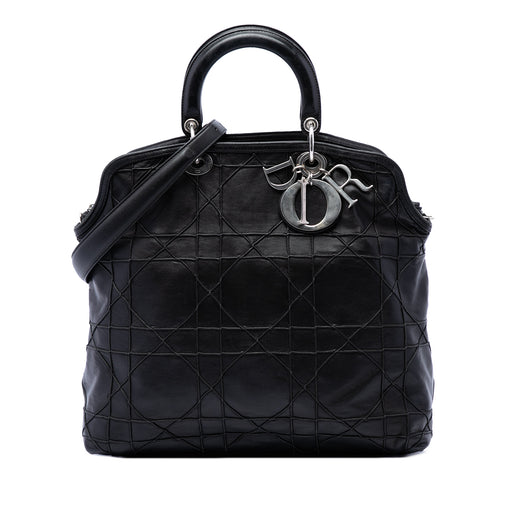 Large Lambskin Cannage Polochon Granville Satchel - Image 1