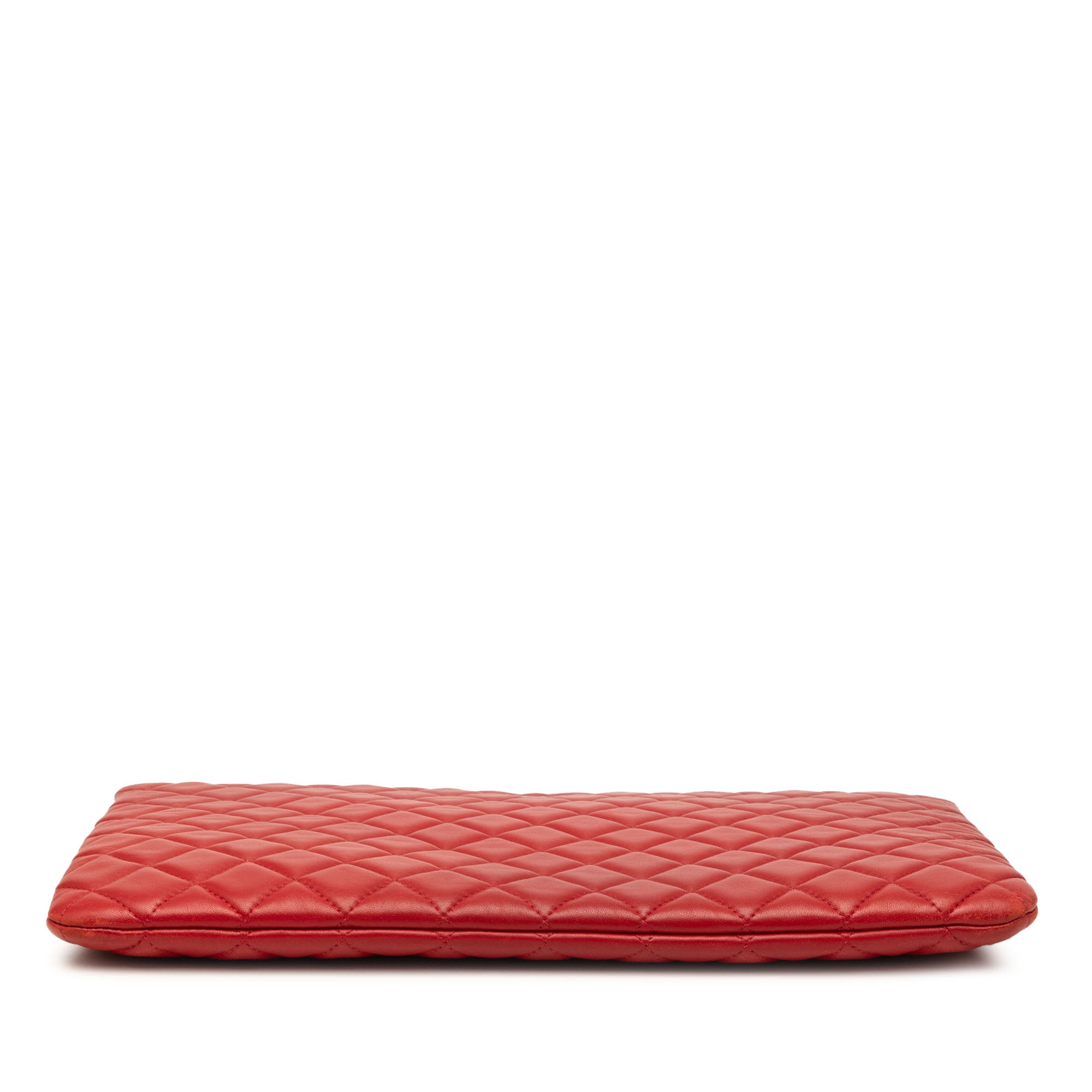Large Quilted Lambskin O Case Clutch - Image 3