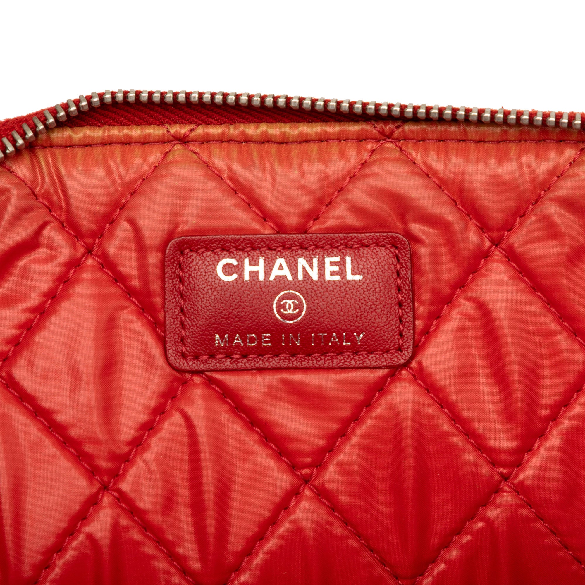 Large Quilted Lambskin O Case Clutch - Image 5