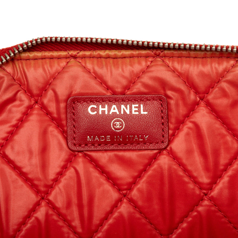 Large Quilted Lambskin O Case Clutch - Image 5
