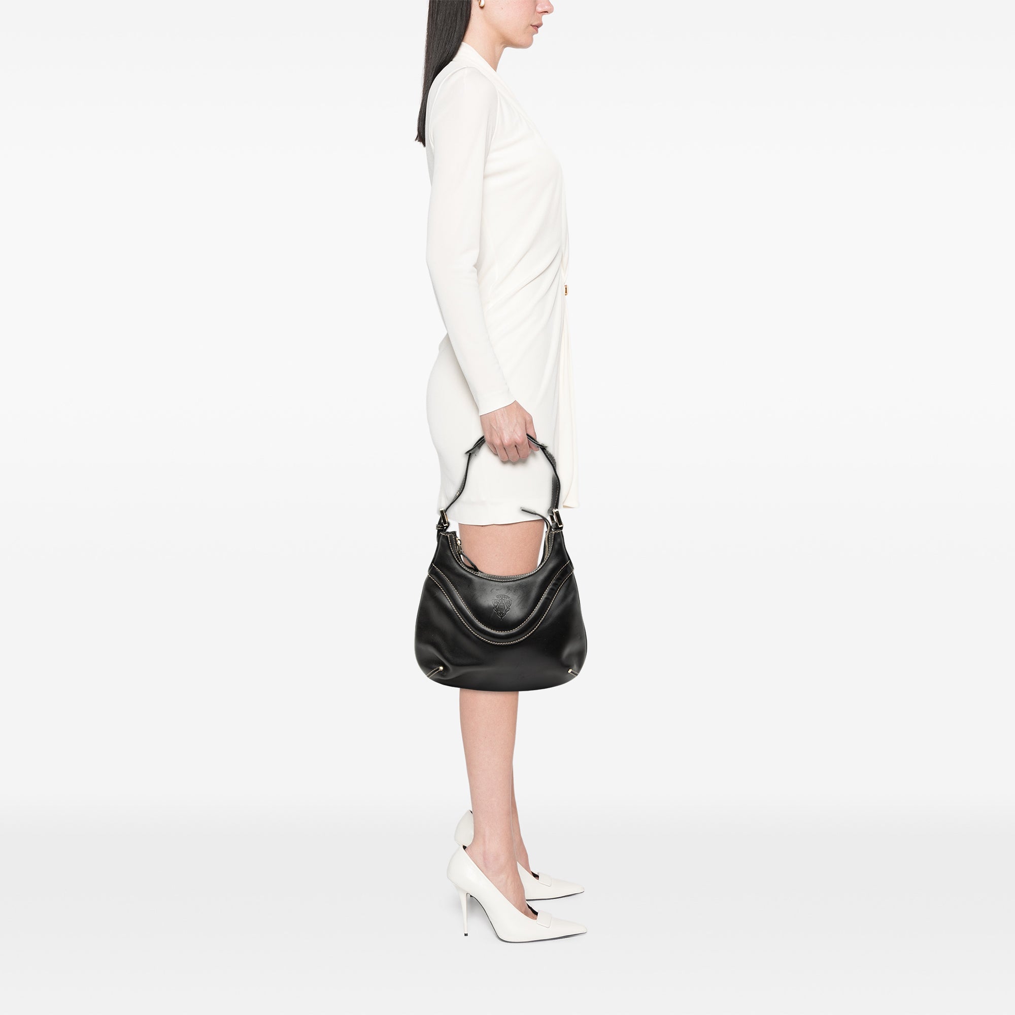 Leather Hysteria Crest Shoulder Bag - Image 7
