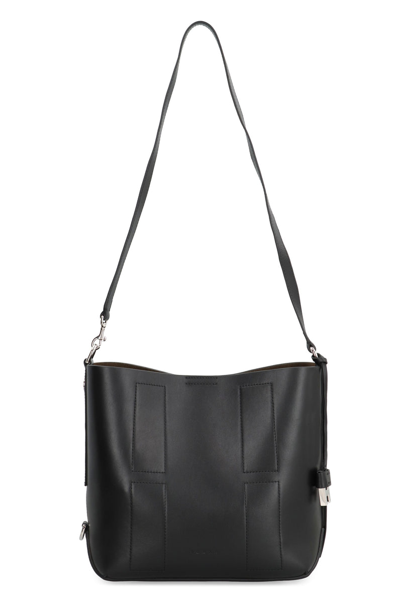 Hogan Shoulder Bag — Black Calf Leather