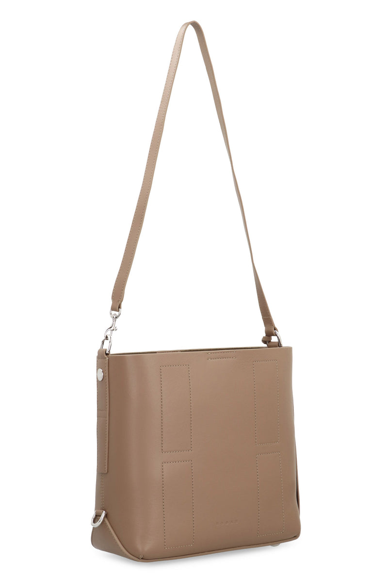 Hogan Hocket Piccola Hobo Bag — Beige Calf Leather