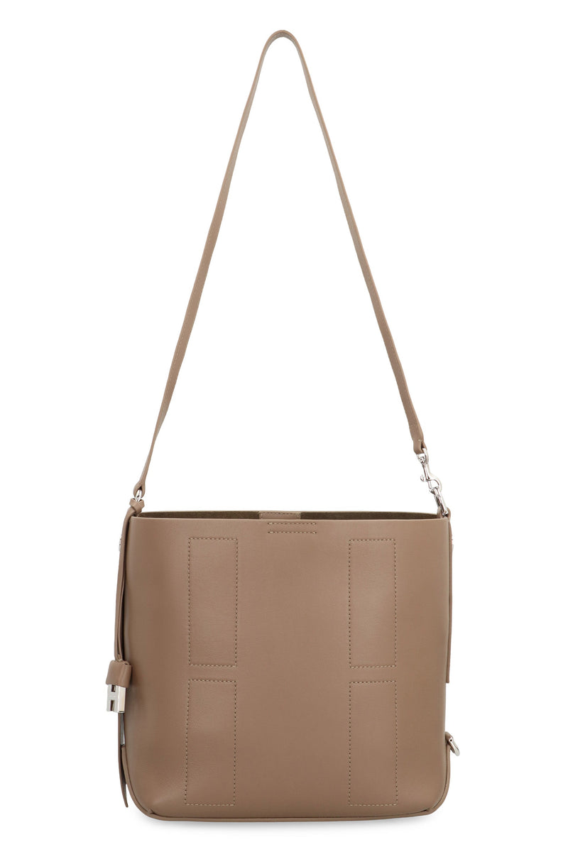 Hogan Hocket Piccola Hobo Bag — Beige Calf Leather