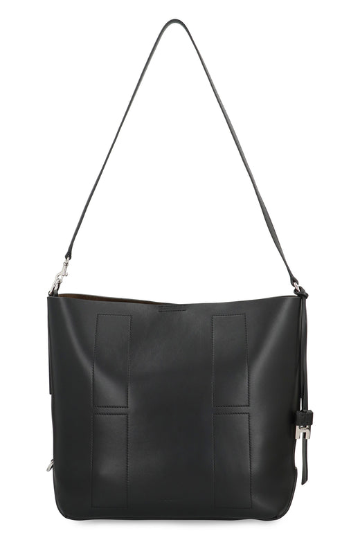Hogan Hobo Bag — Black Leather