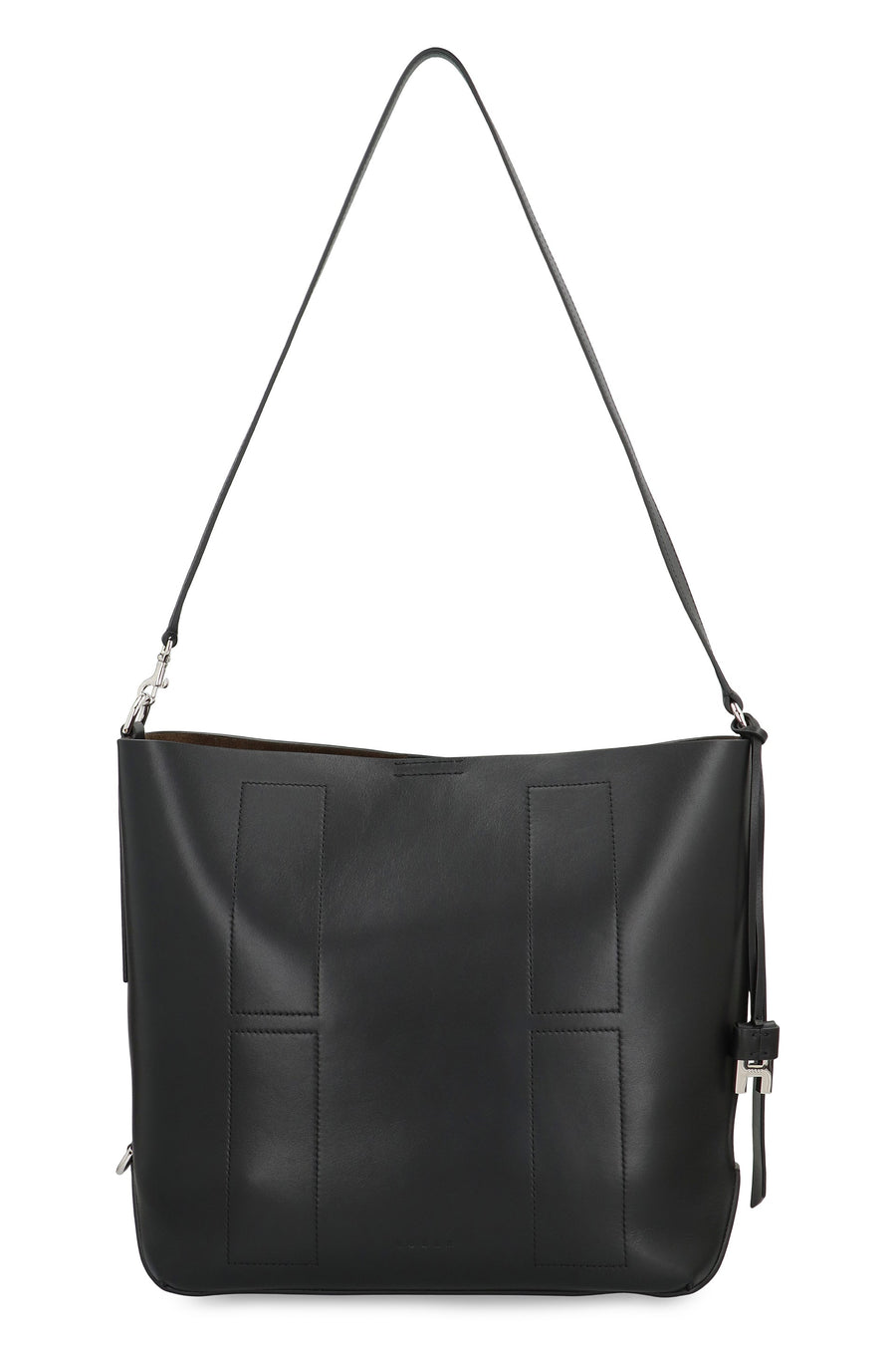 Hogan Hobo Bag — Black Leather