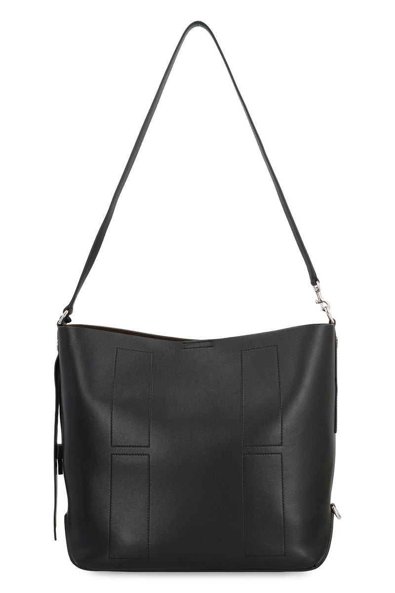 Hogan Hobo Bag — Black Leather
