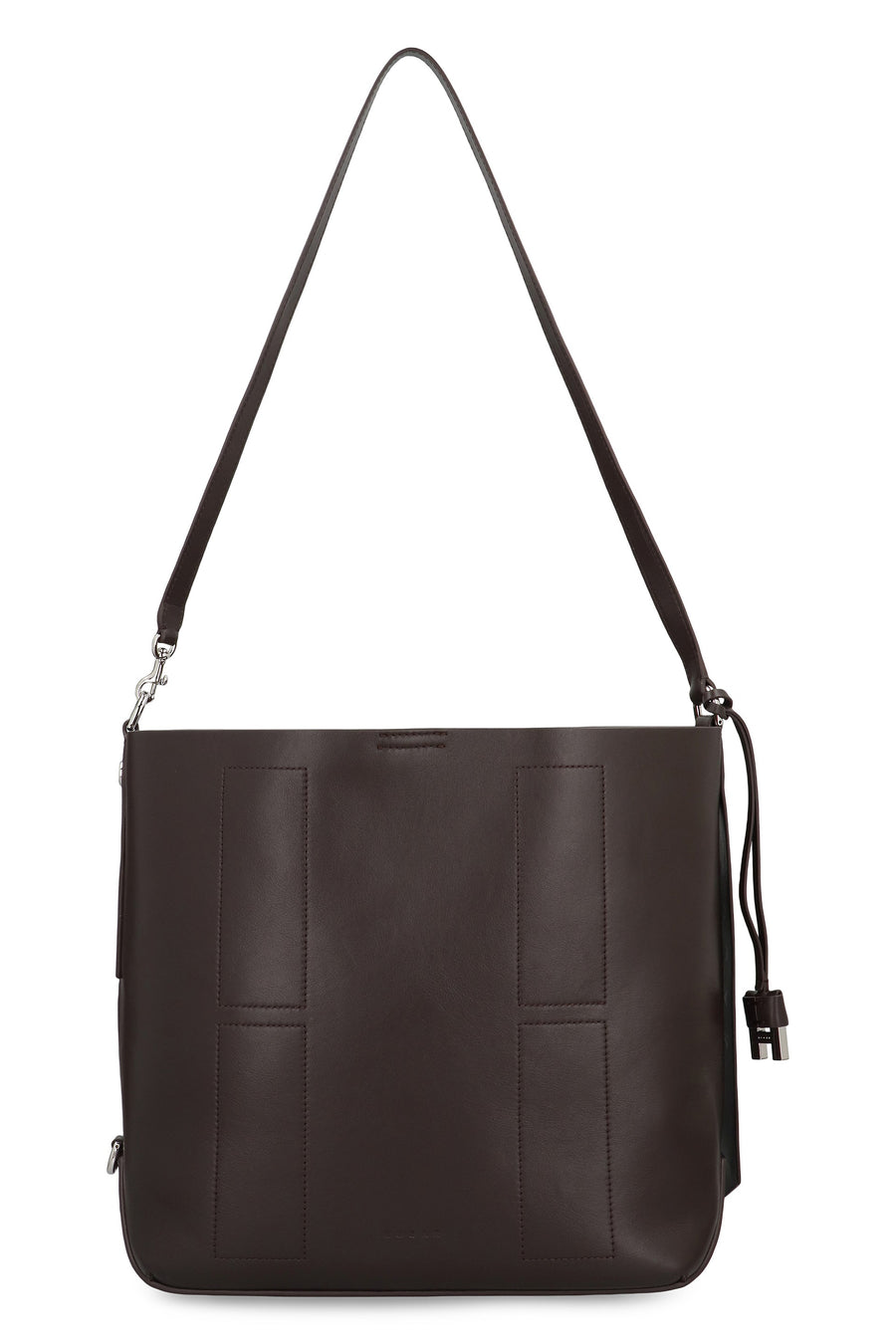 Hogan Hobo Bag — Brown Leather