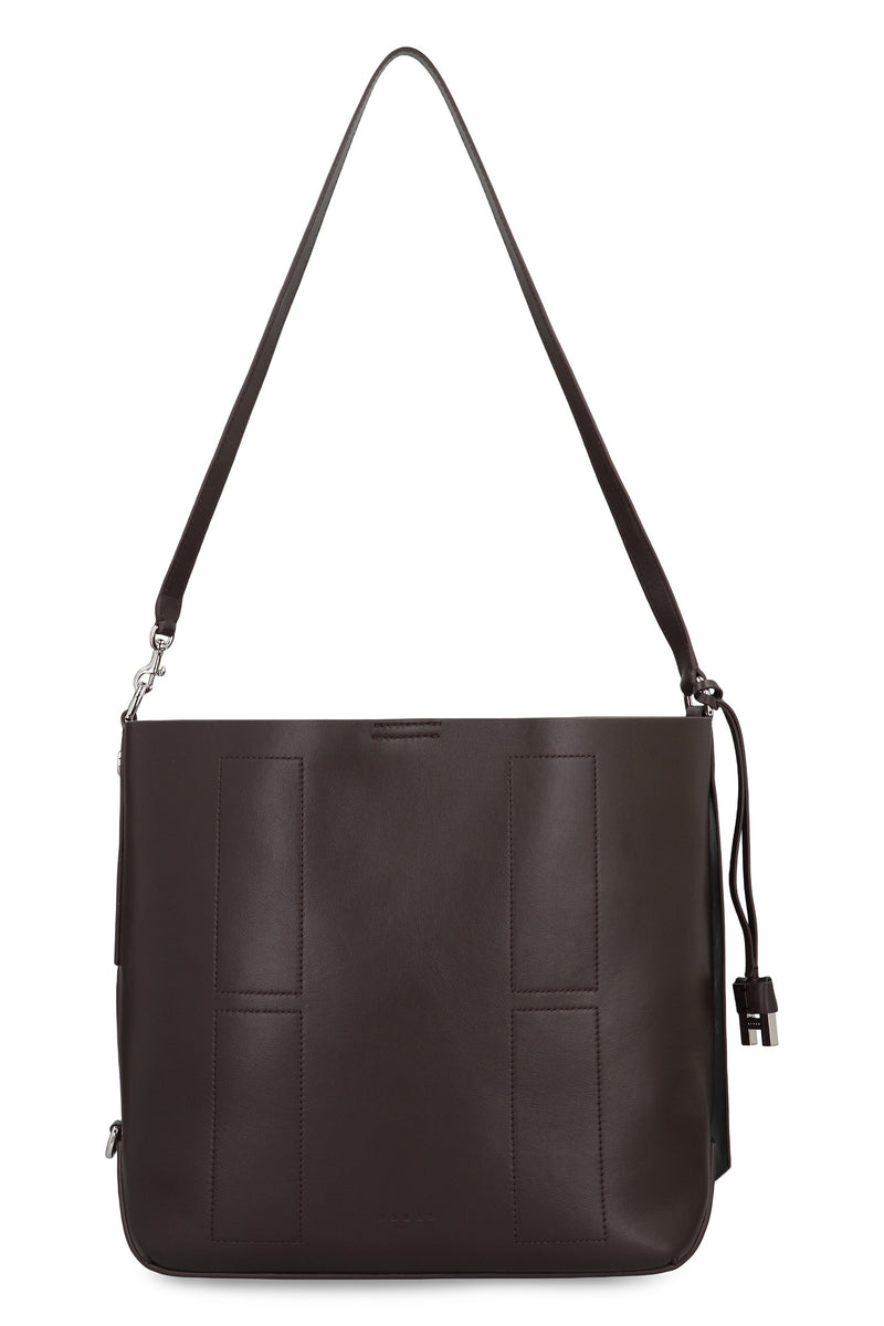 Hogan Hobo Bag — Brown Leather