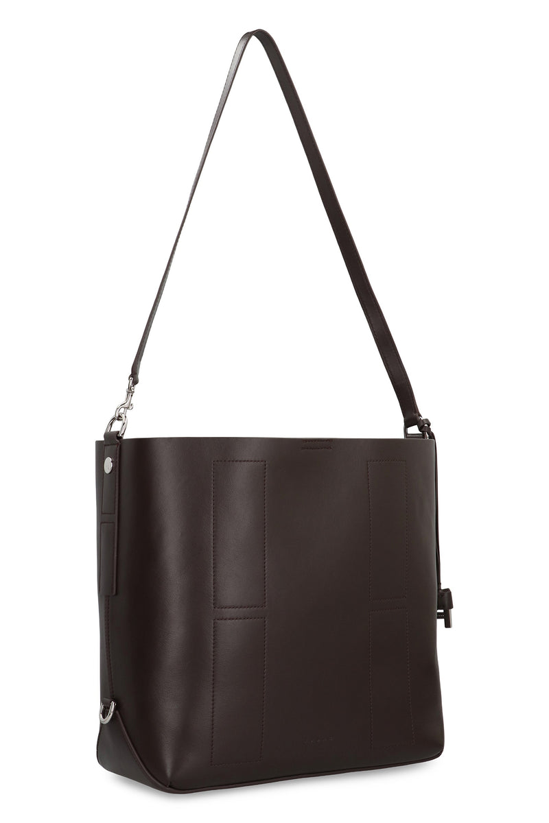 Hogan Hobo Bag — Brown Leather