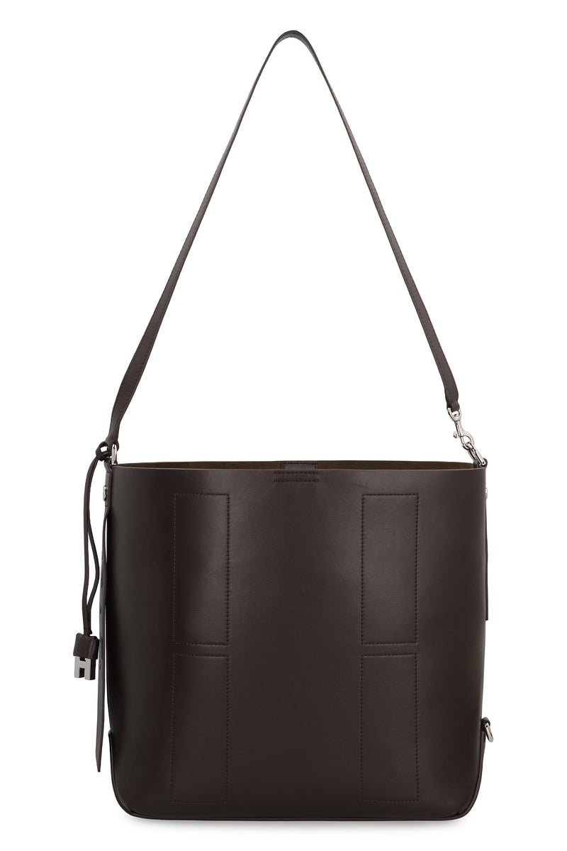 Hogan Hobo Bag — Brown Leather