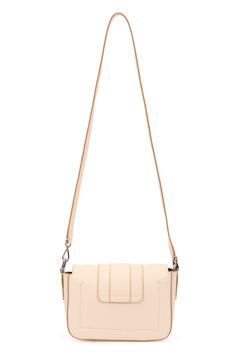 Hogan Trend Shoulder Bag — Beige Leather