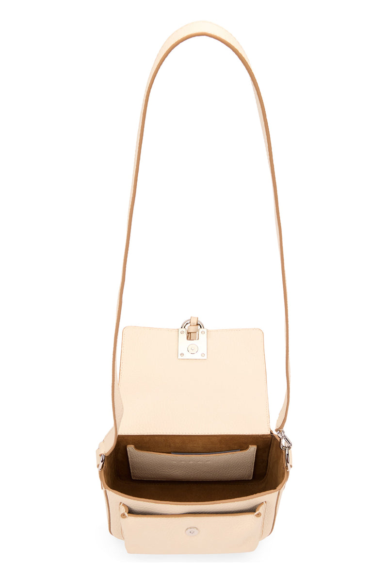 Hogan Trend Shoulder Bag — Beige Leather
