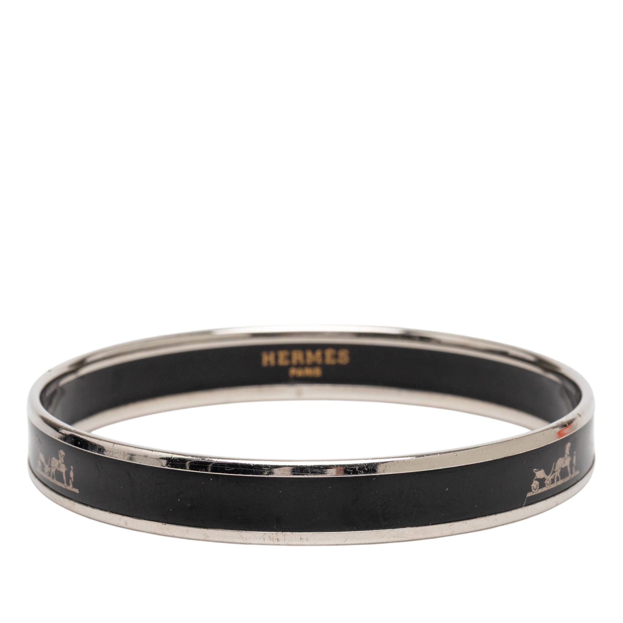 Narrow Enamel Calech Bangle Bracelet 65 - Image 1