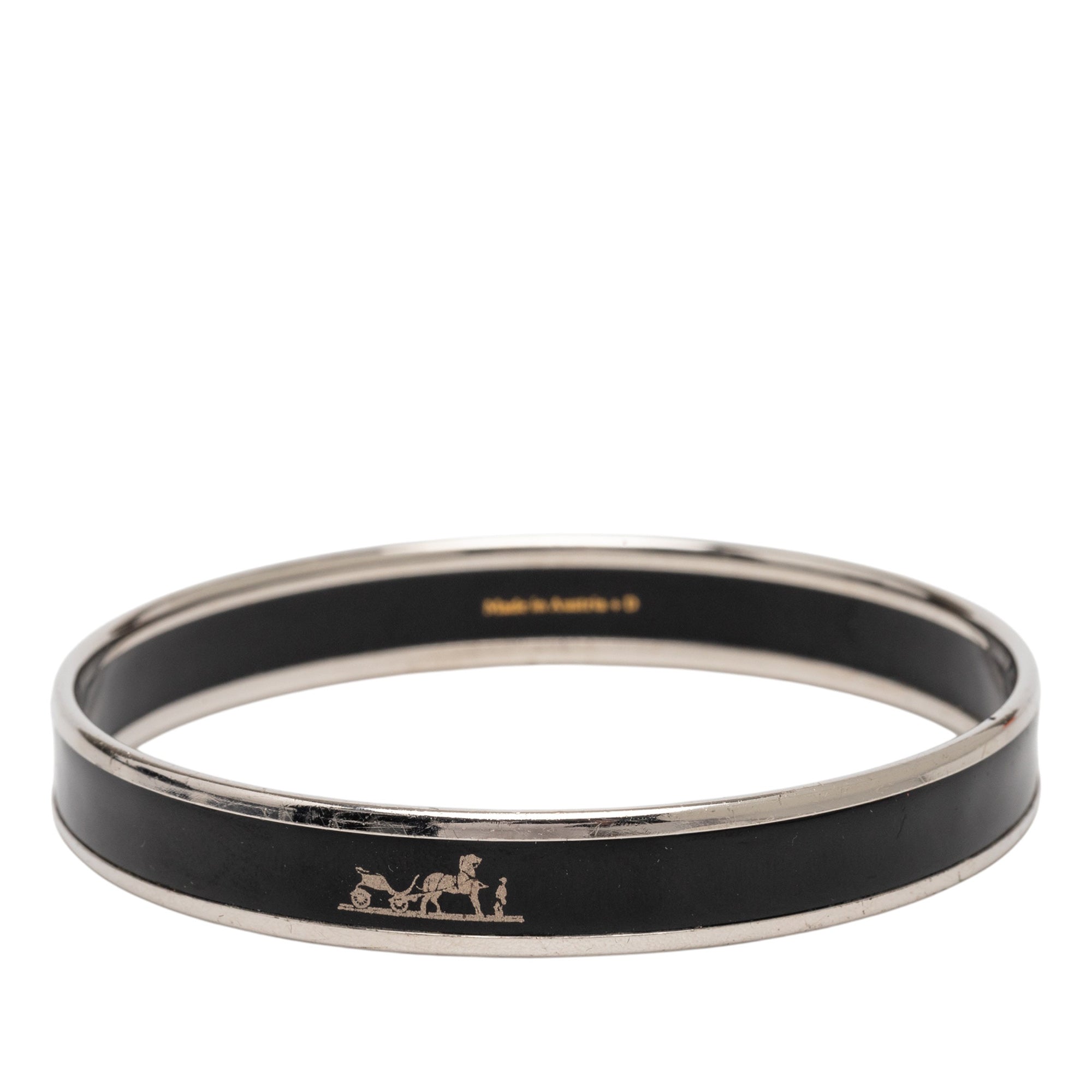 Narrow Enamel Calech Bangle Bracelet 65 - Image 3