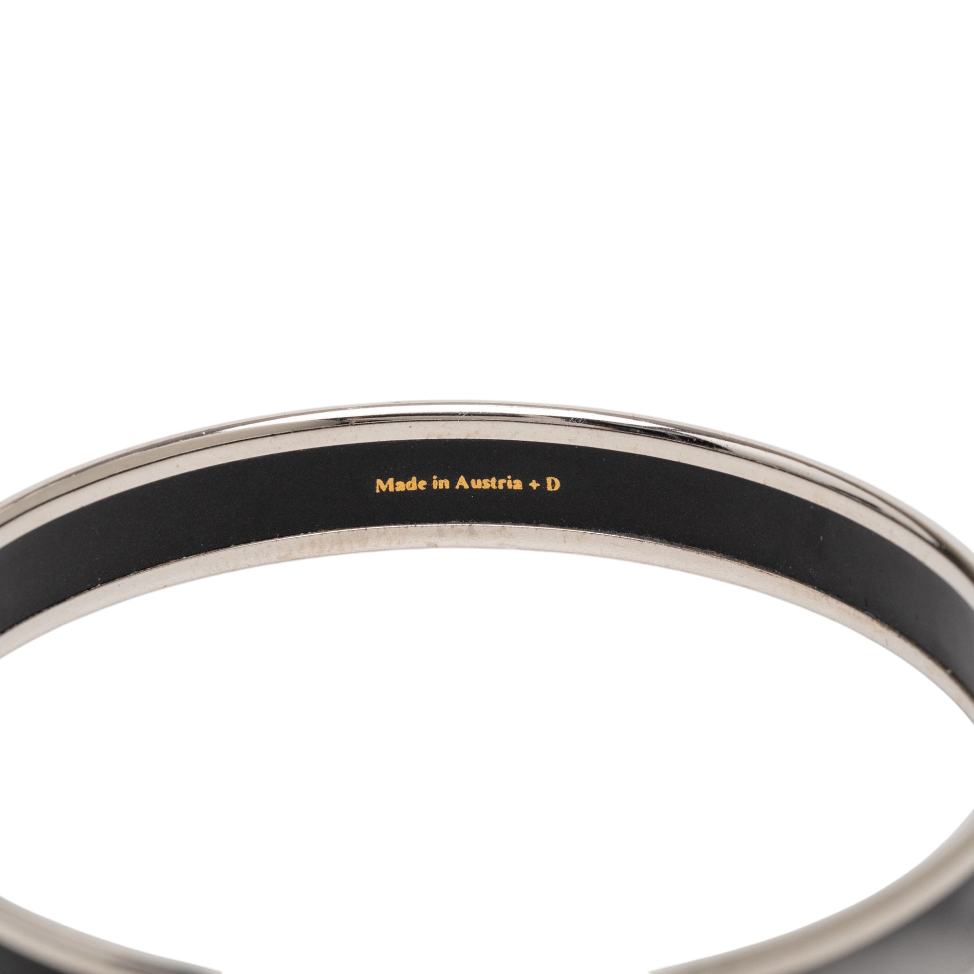 Narrow Enamel Calech Bangle Bracelet 65 - Image 4