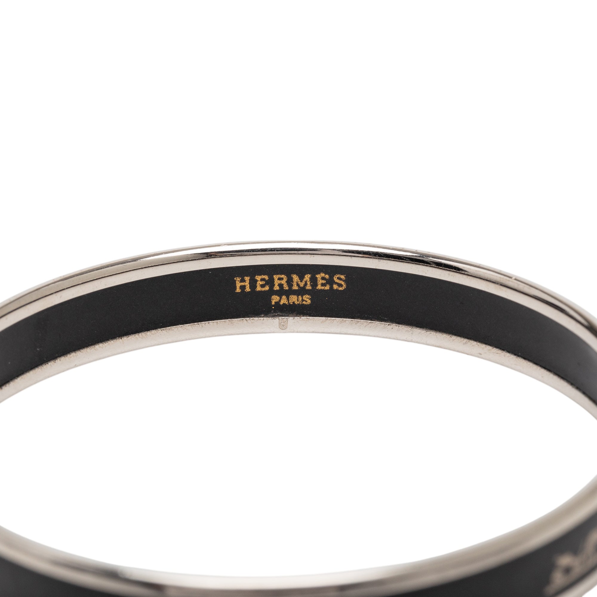 Narrow Enamel Calech Bangle Bracelet 65 - Image 5