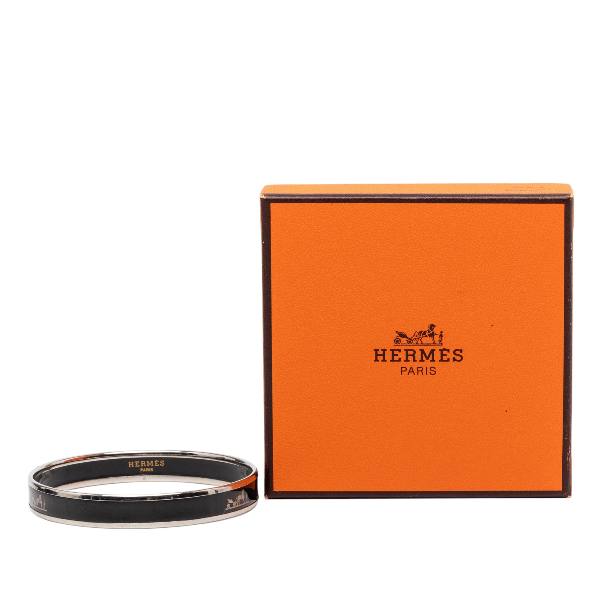 Narrow Enamel Calech Bangle Bracelet 65 - Image 6