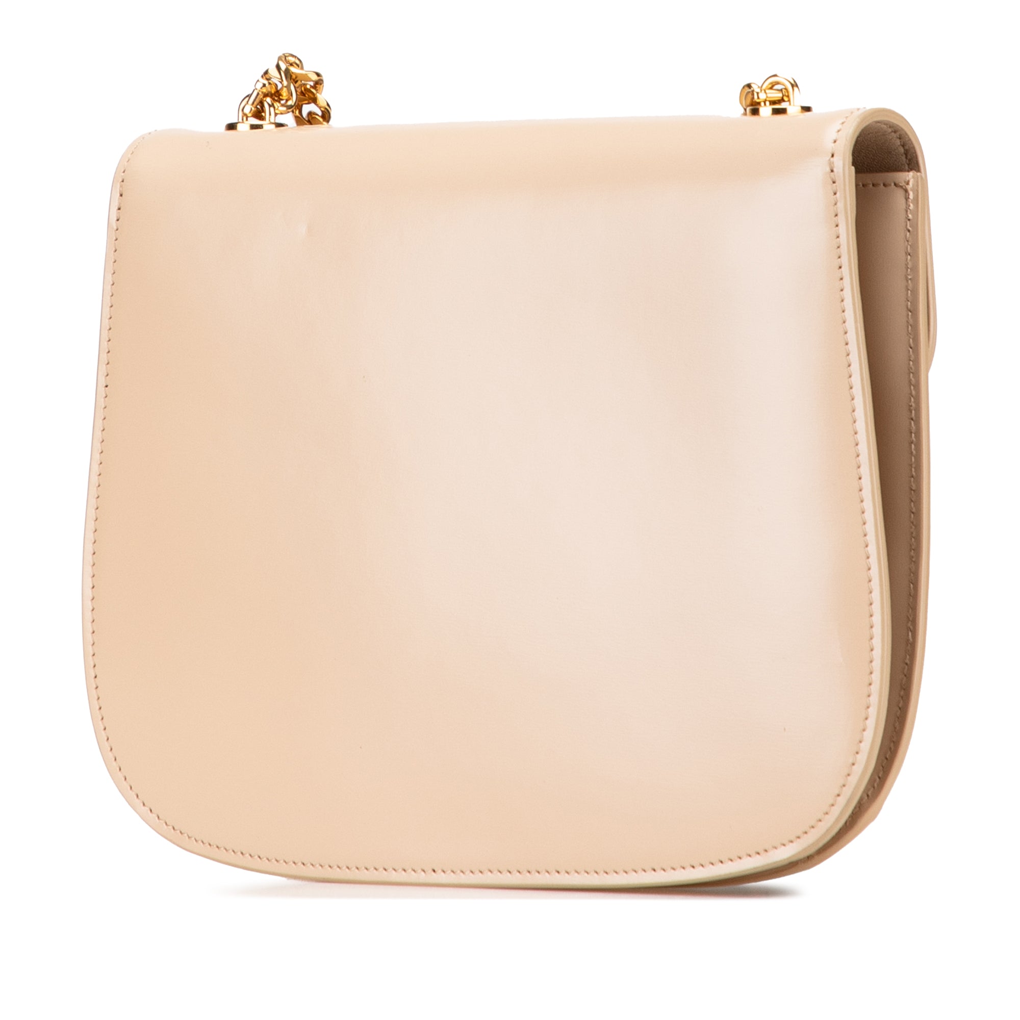 Teen Shiny Calfskin Triomphe Besace Clea Chain Crossbody - Image 2