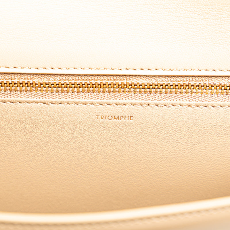 Teen Shiny Calfskin Triomphe Besace Clea Chain Crossbody - Image 6