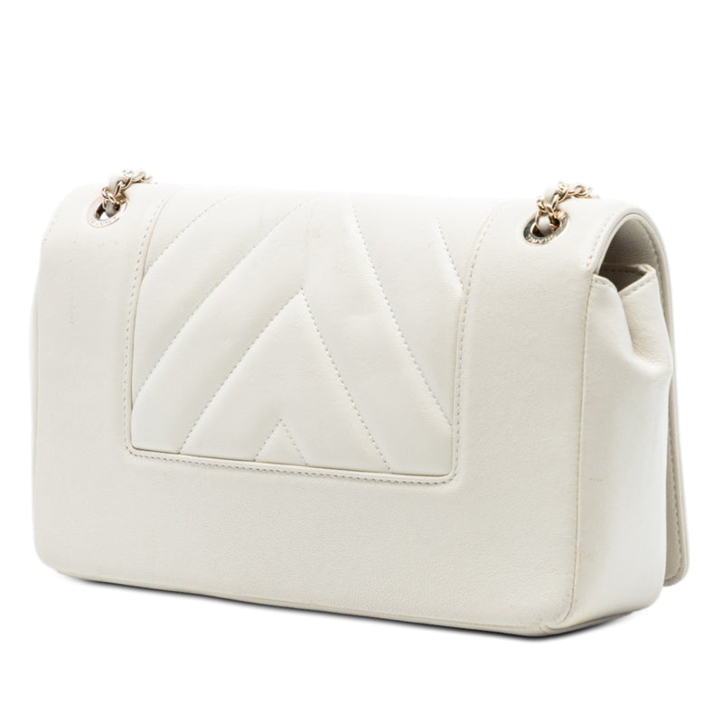 Medium Chevron Sheepskin Mademoiselle Vintage Flap - Image 2