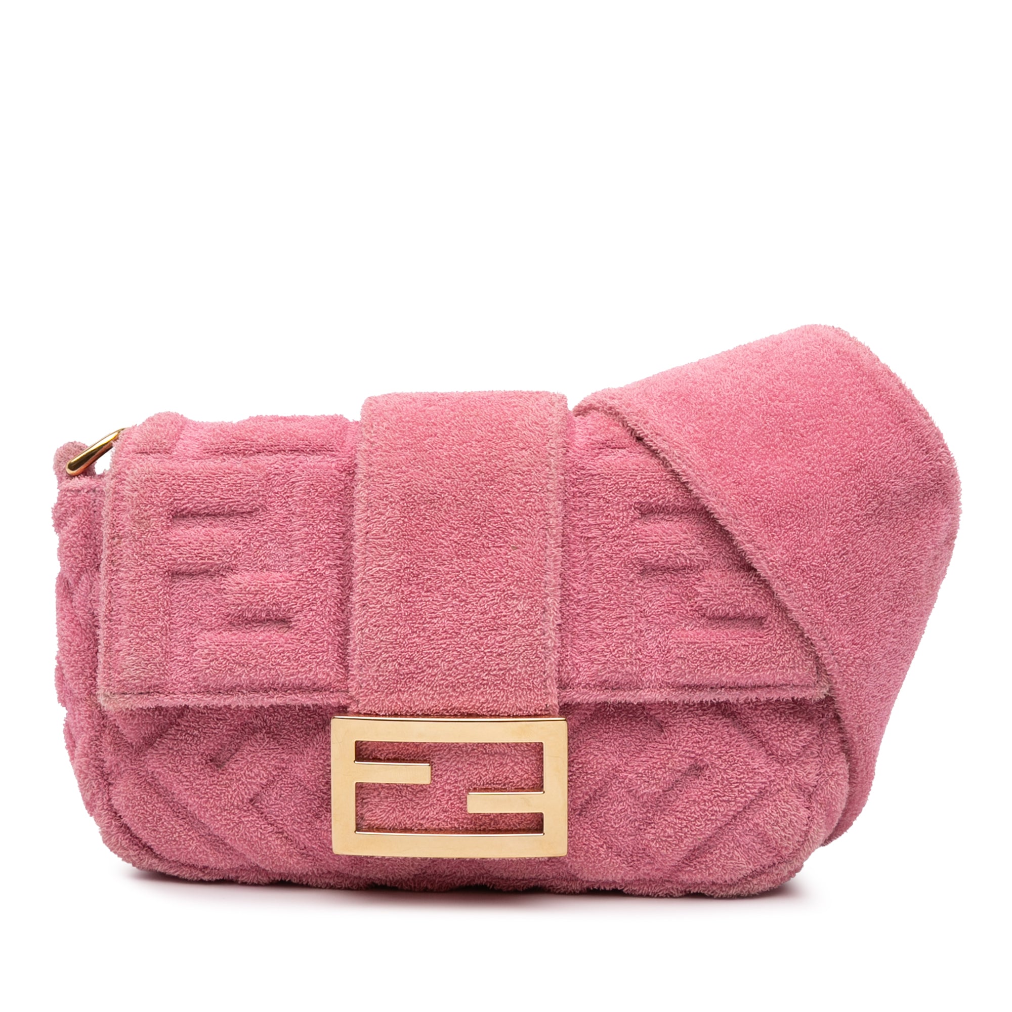 Embossed Terry Cloth FF 1974 Convertible Belt Baguette - Image 1