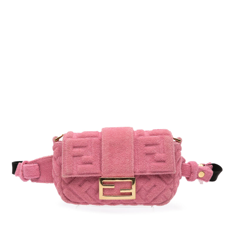 Embossed Terry Cloth FF 1974 Convertible Belt Baguette - Image 11