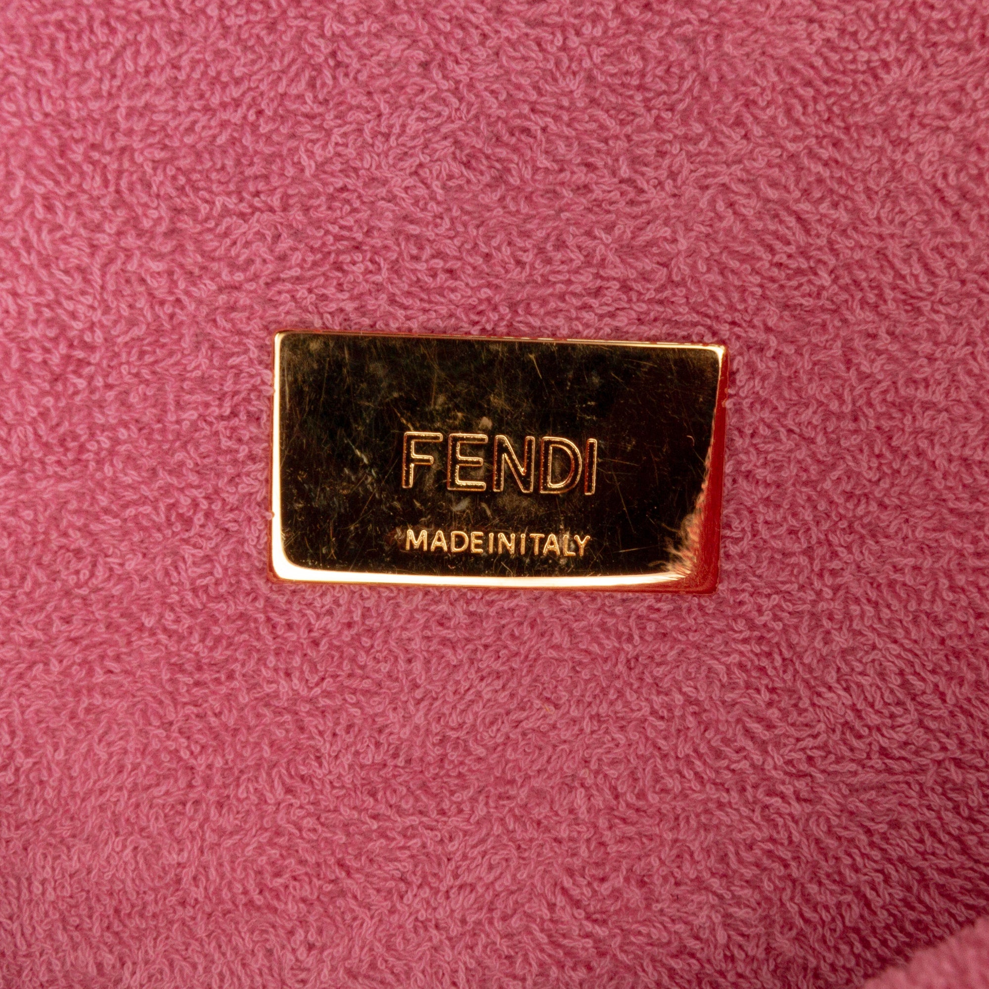 Embossed Terry Cloth FF 1974 Convertible Belt Baguette - Image 5