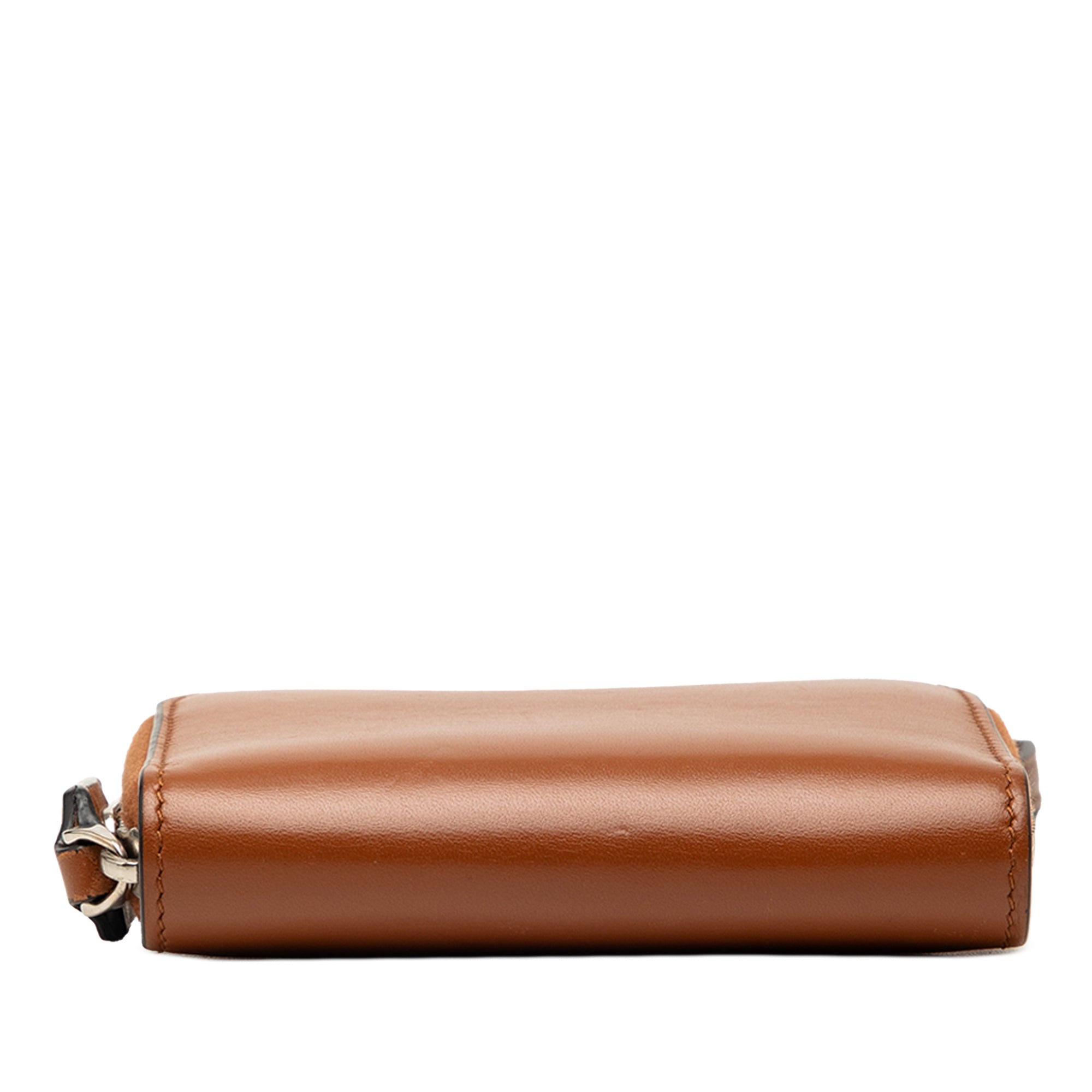 Leather VLogo Wallet On Strap - Image 3