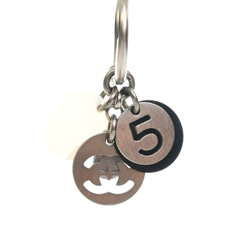 CC Brass No 5 Charms Drop Push Back Earrings - Image 5