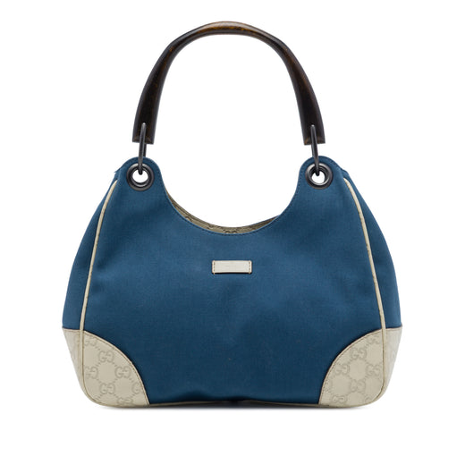 Guccissima Trimmed Canvas Colbert Shoulder Bag - Image 1