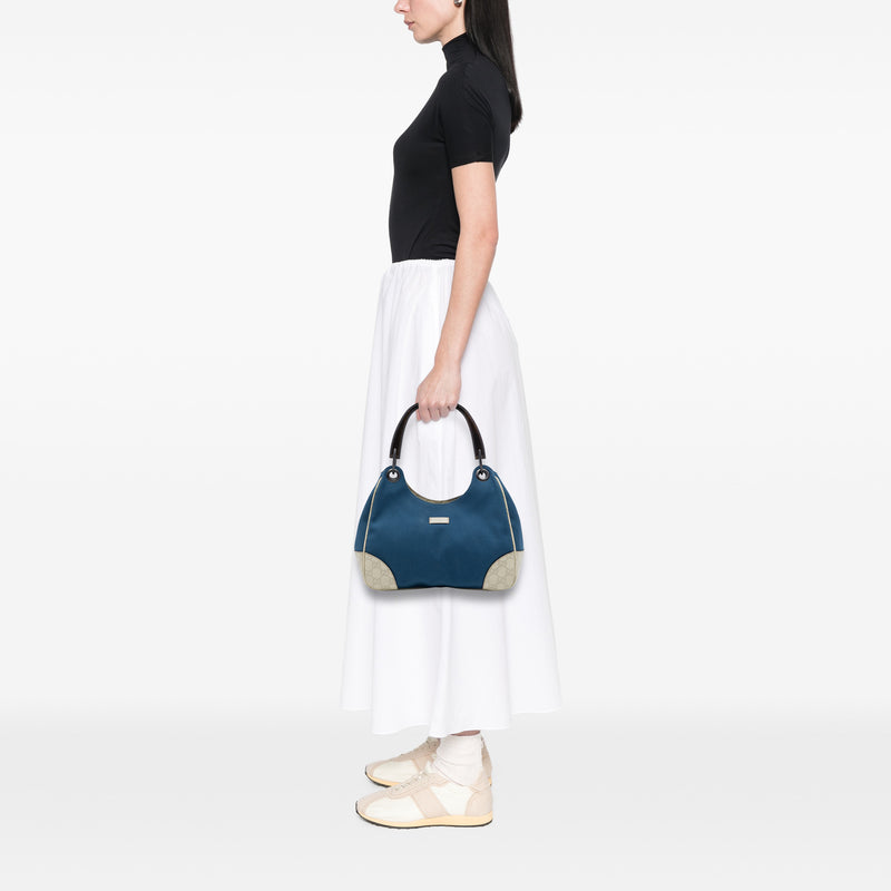 Guccissima Trimmed Canvas Colbert Shoulder Bag - Image 6