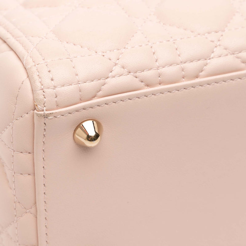 Large Lambskin Cannage Lady Dior - Image 8