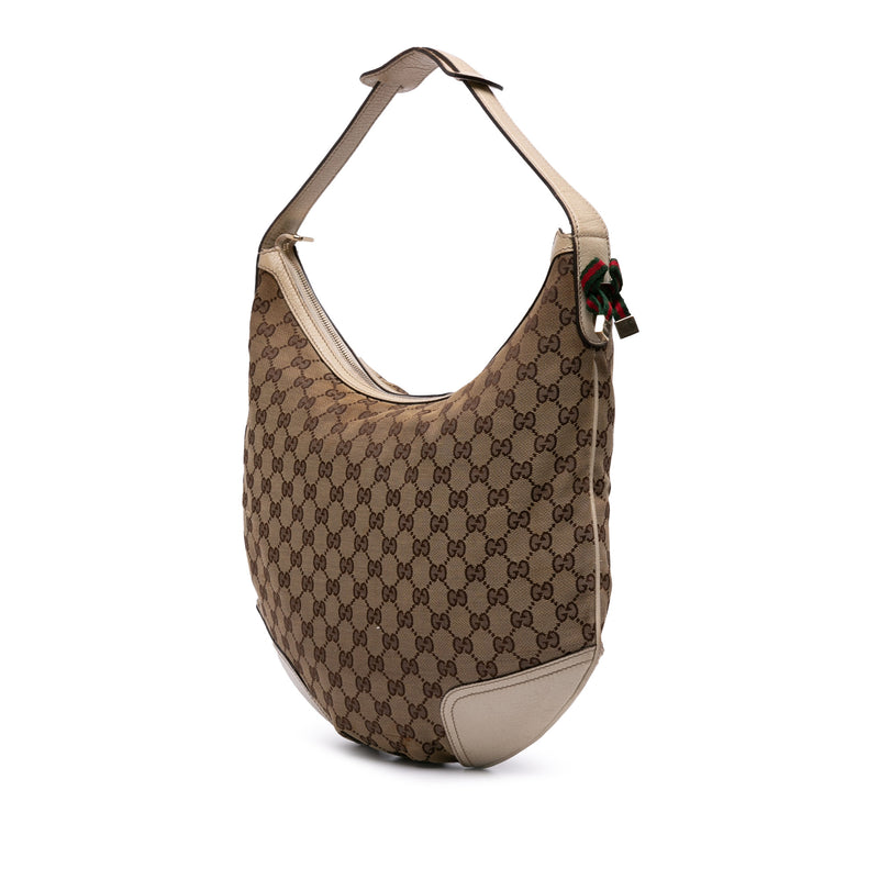 Large GG Canvas Web Princy Hobo - Image 2