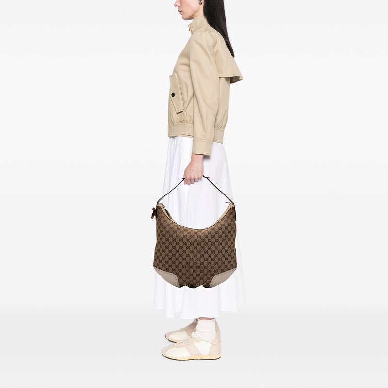 Large GG Canvas Web Princy Hobo - Image 9
