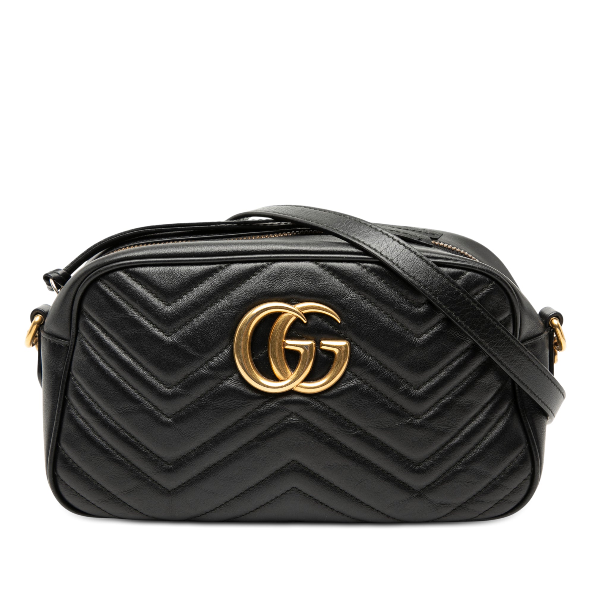 Small GG Marmont Matelasse Calfskin Crossbody - Image 1