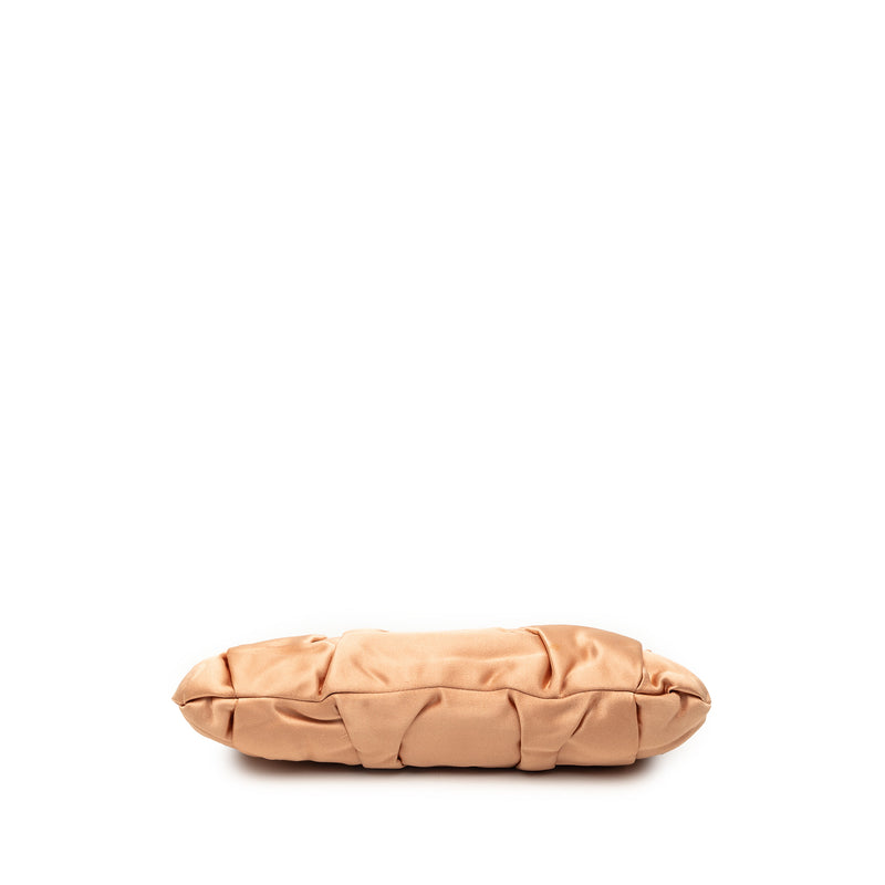 Pleated Satin Flap Clutch - Image 3