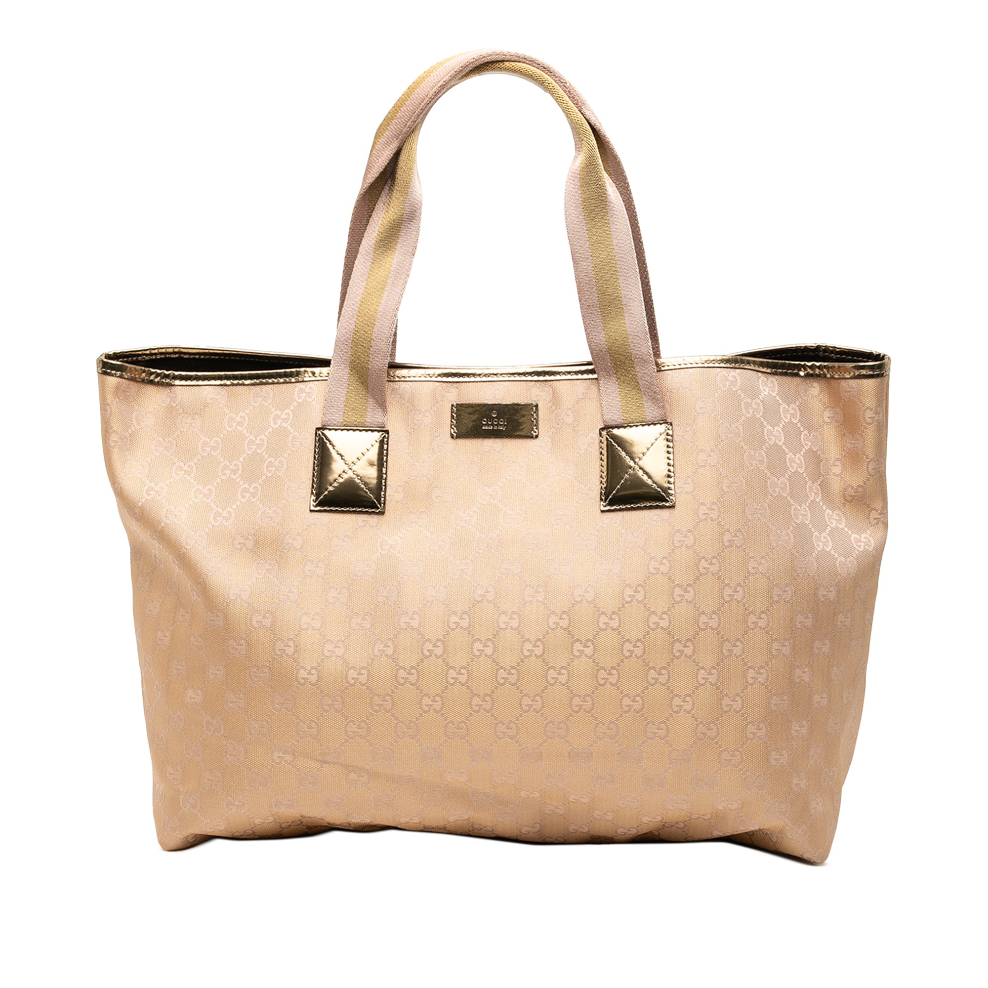 GG Canvas Web Tote - Image 1