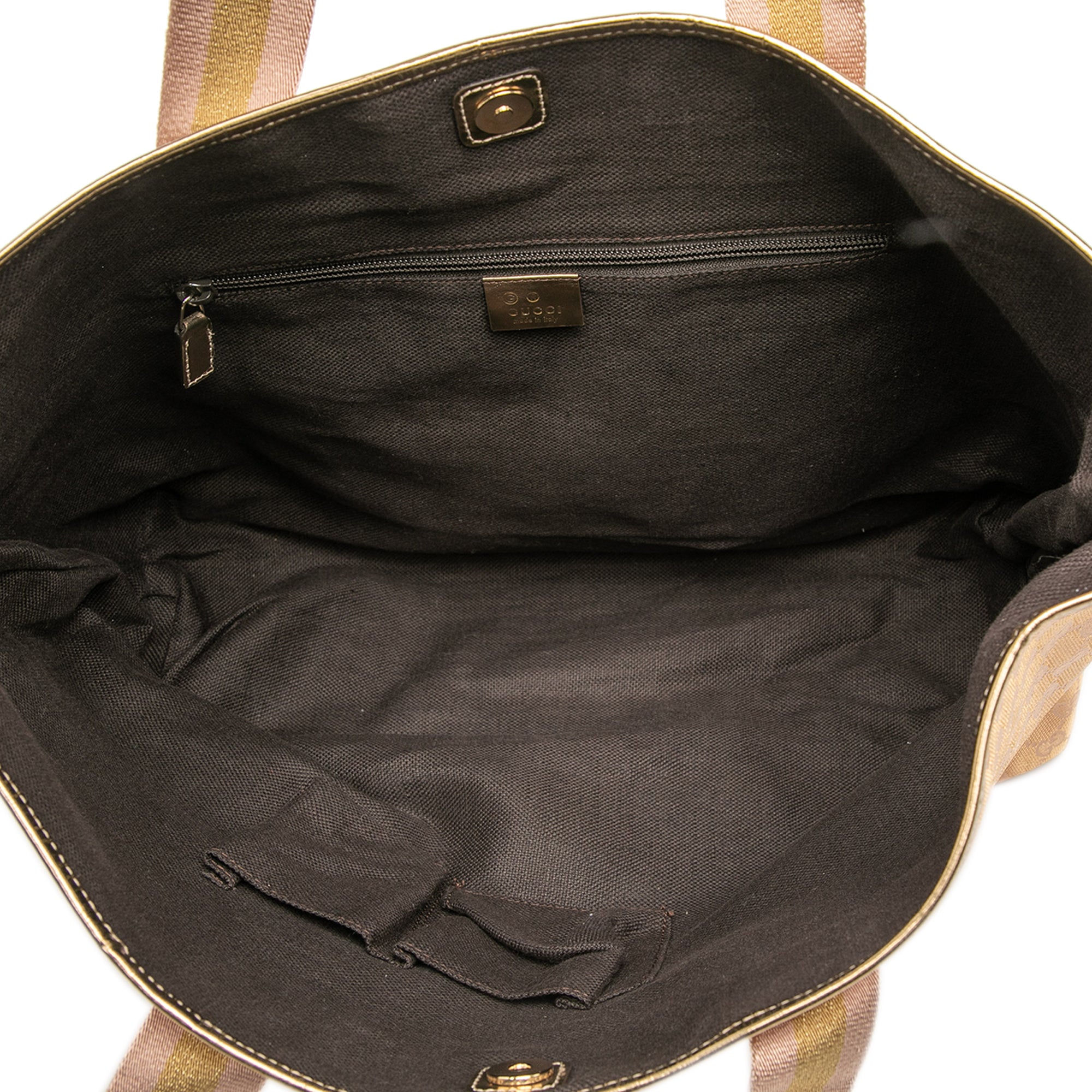 GG Canvas Web Tote - Image 4