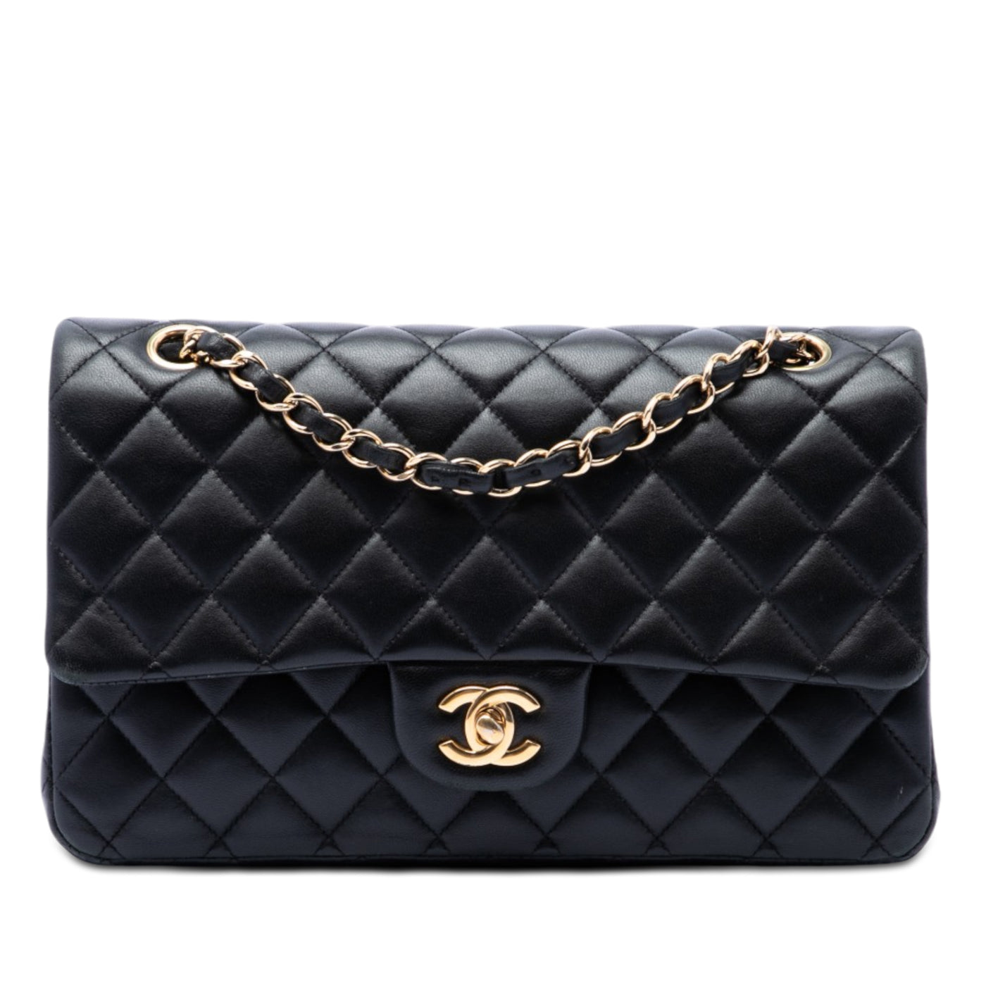 Medium Classic Lambskin Double Flap - Image 1