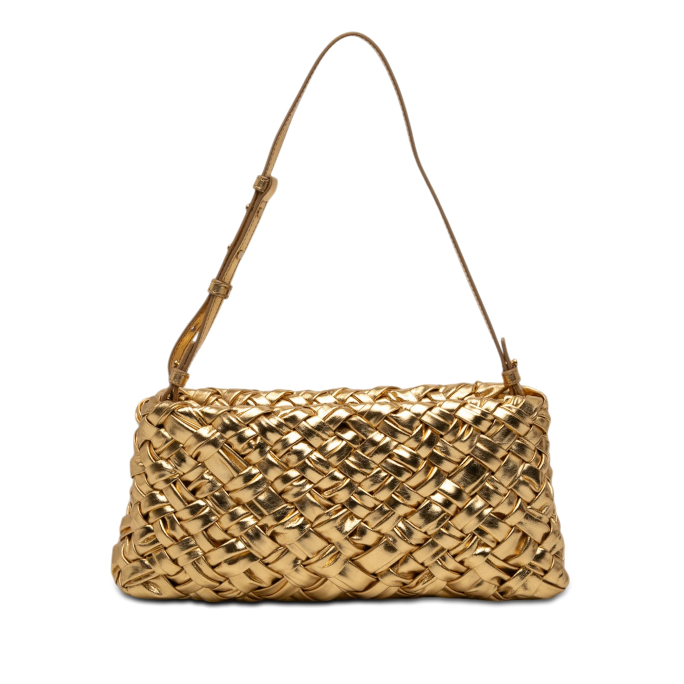 Metallic Lambskin Intrecciato Kalimero Cha Cha Shoulder Bag - Image 1