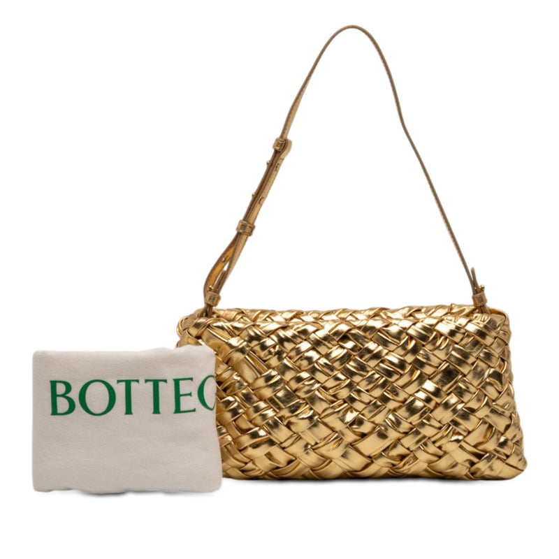Metallic Lambskin Intrecciato Kalimero Cha Cha Shoulder Bag - Image 10