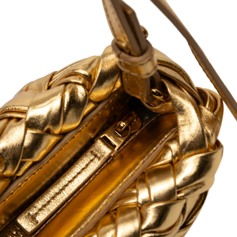 Metallic Lambskin Intrecciato Kalimero Cha Cha Shoulder Bag - Image 7