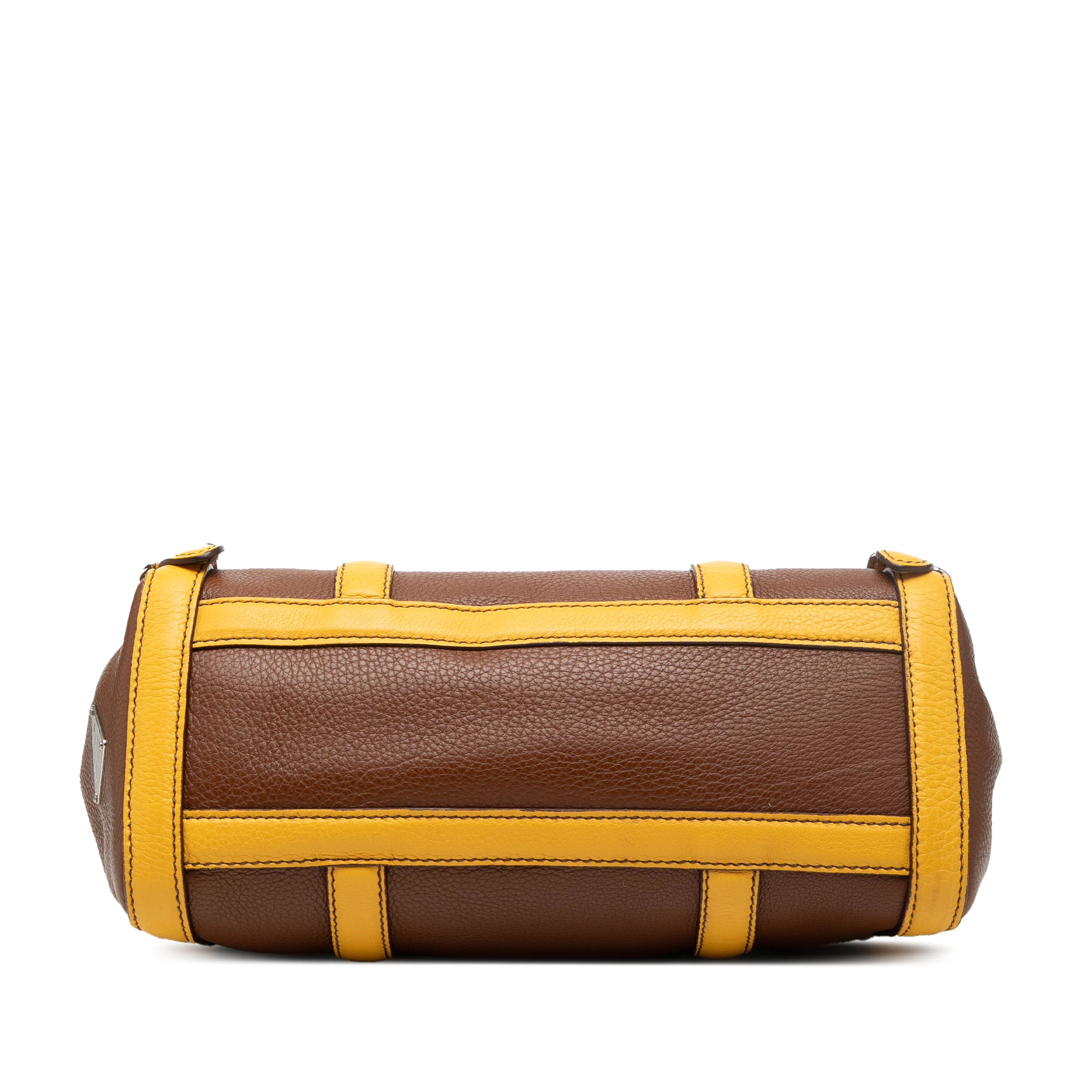 Bicolor Vitello Daino Pushlock Flap Bag - Image 3