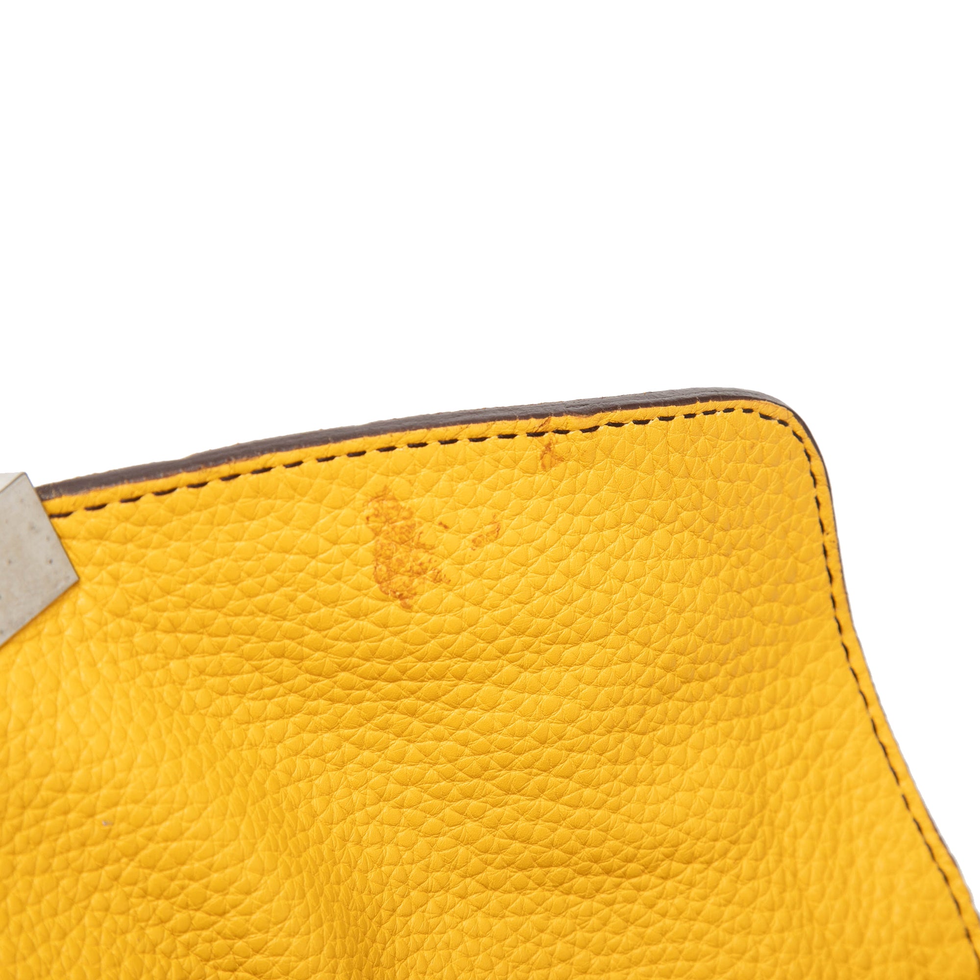 Bicolor Vitello Daino Pushlock Flap Bag - Image 6