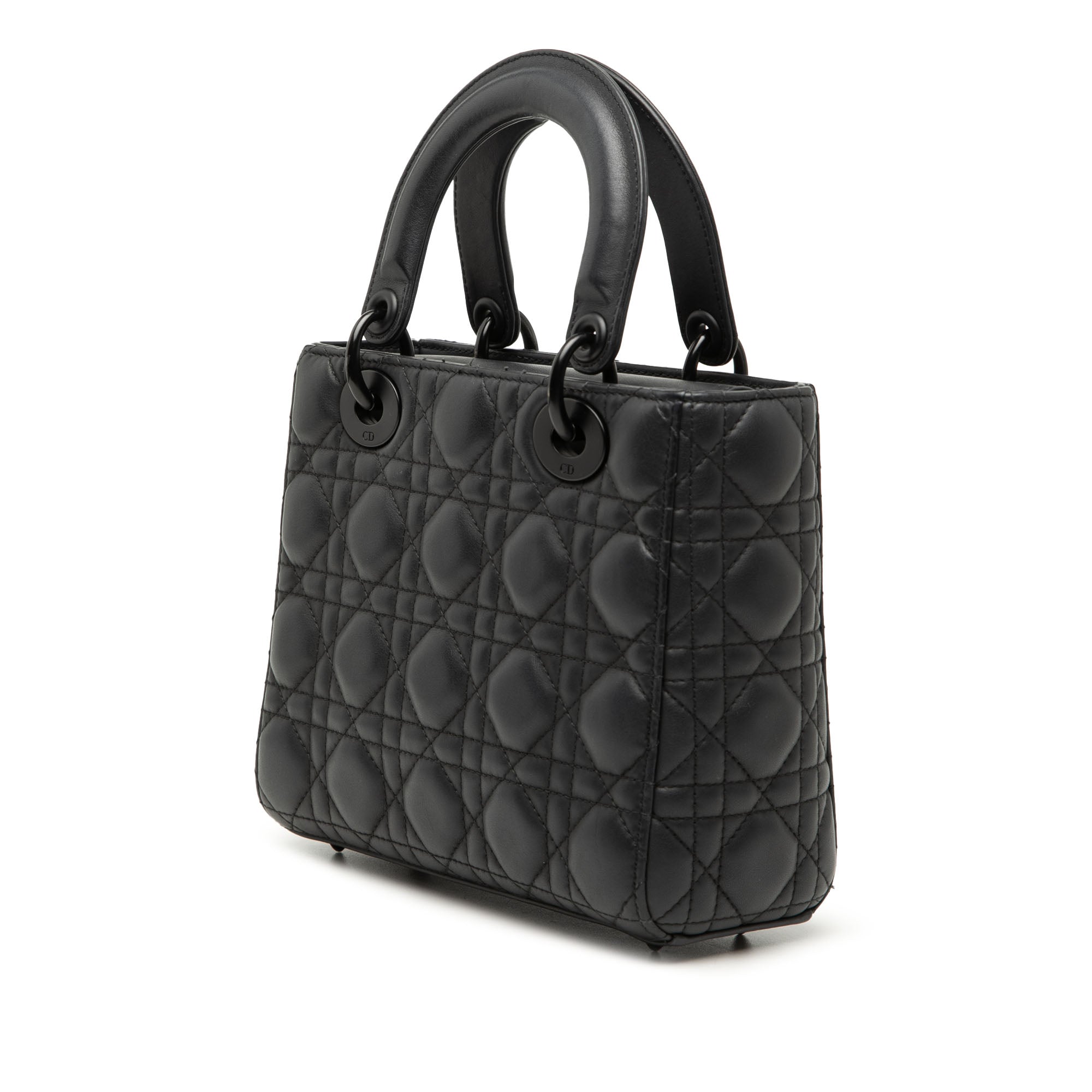 Small Ultra Matte Calfskin Cannage My ABCDior Lady Dior - Image 2