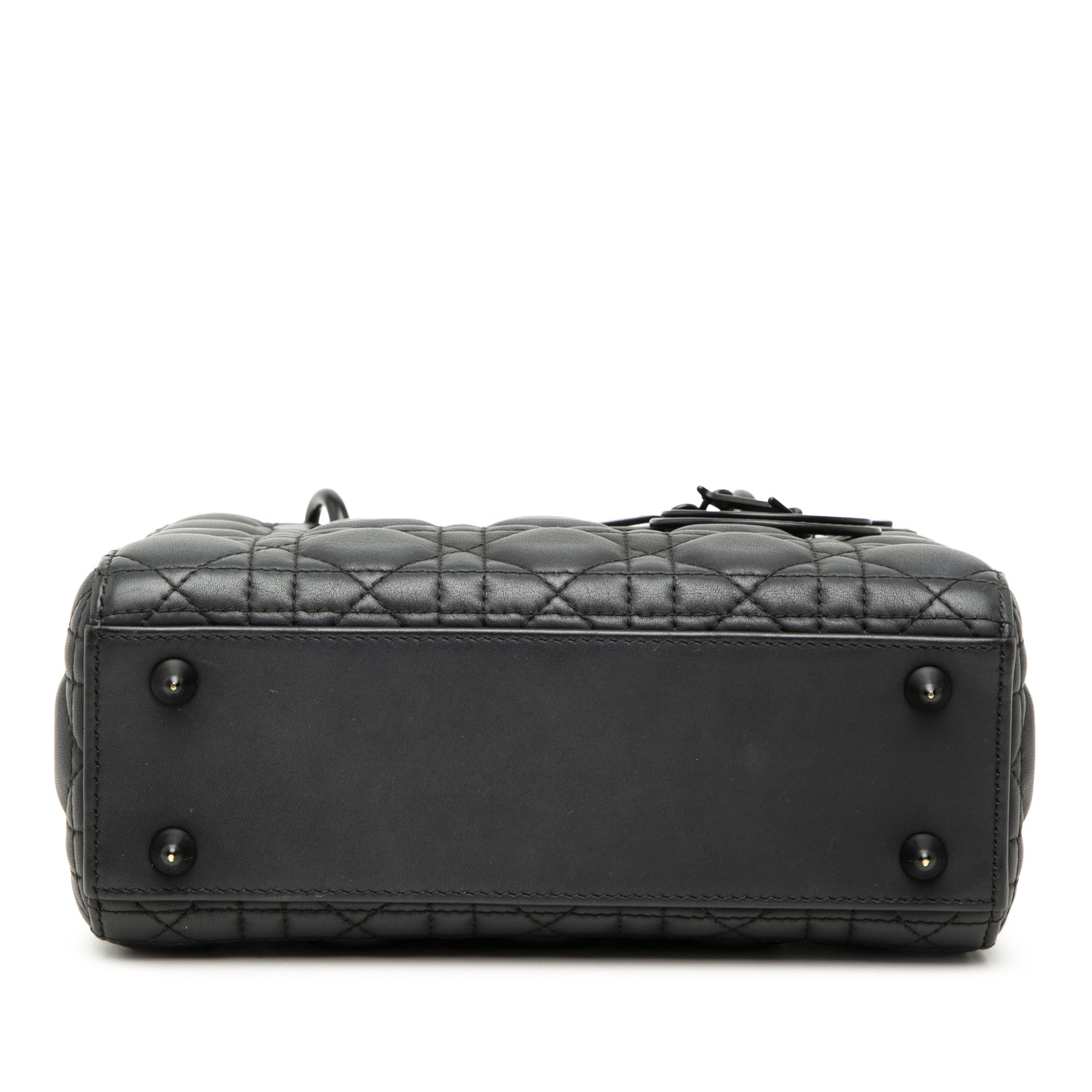 Small Ultra Matte Calfskin Cannage My ABCDior Lady Dior - Image 3