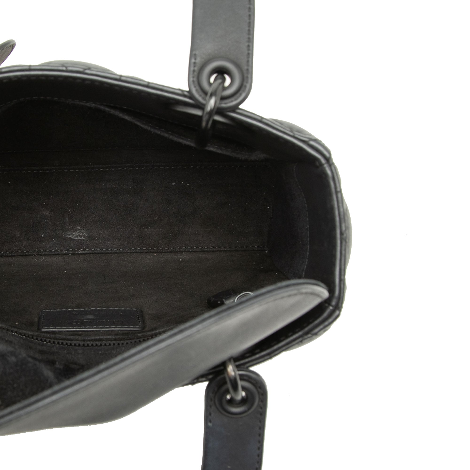 Small Ultra Matte Calfskin Cannage My ABCDior Lady Dior - Image 4